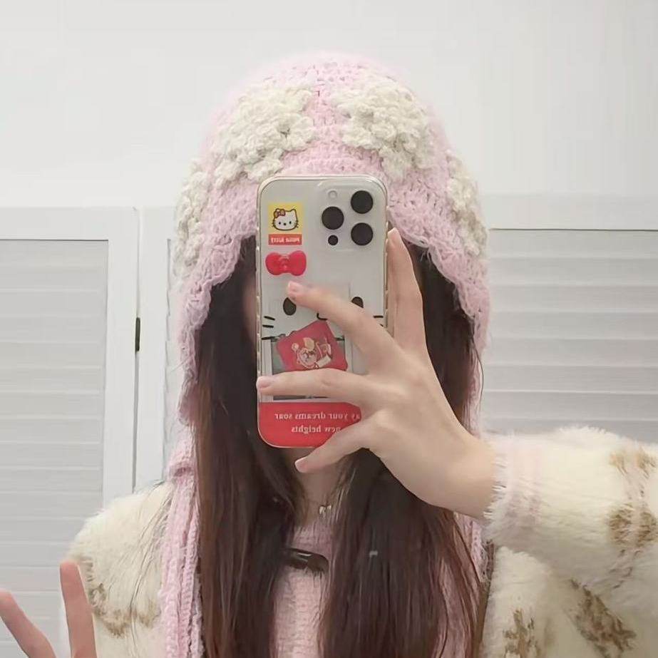 雪花水母帽手工diy钩针编织材料包雪花纱混羊毛秋冬季送朋友,服饰配件/皮带/帽子/围巾,DIY编织材料包,淘宝优惠券,粉丝福利购,淘宝优惠卷