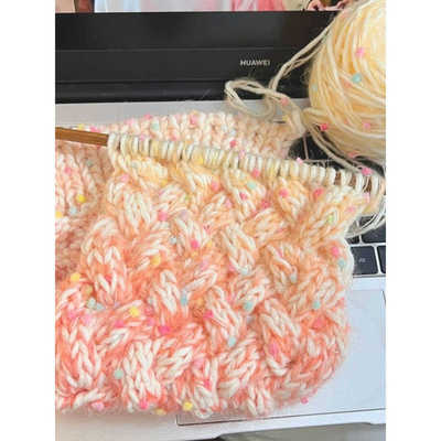 diy彩虹糖毛线钩针编织材料包