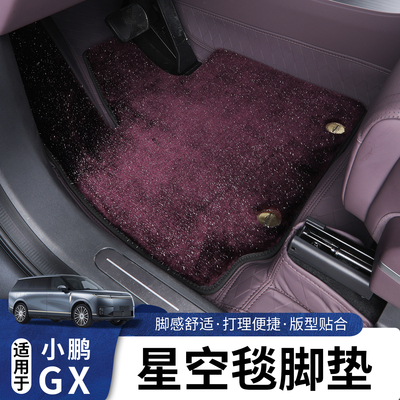 适用于小鹏GX绒面全包星空脚垫