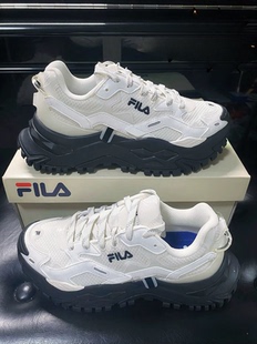 斐乐FILA潮牌硬糖鞋女鞋低帮老爹鞋复古时尚运动鞋百搭增高休闲鞋