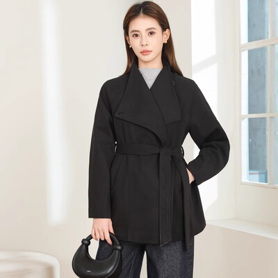 小个子毛呢外套女2025冬