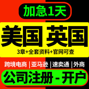 美国英国公司注册开户跨境电商中国香港新加坡年审注销stripe执照