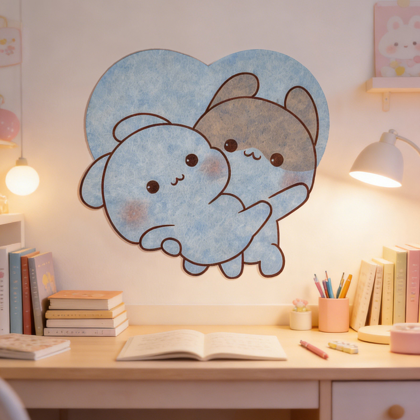 爱心毛毡板墙贴照片墙免打孔留言板软木板挂墙展示板墙板墙面装饰,家居饰品,软装墙贴,淘宝优惠券,粉丝福利购,淘宝优惠卷