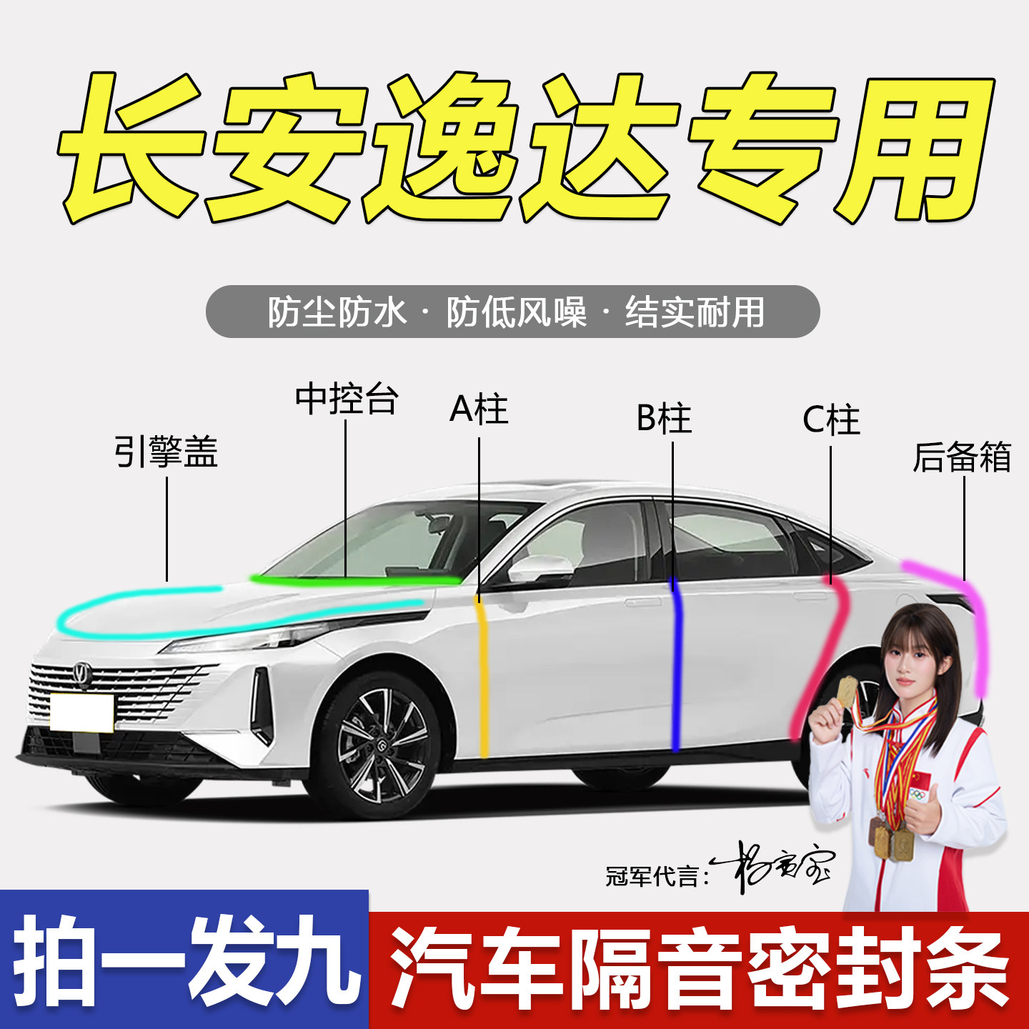长安逸达/逸动PULS专用密封条