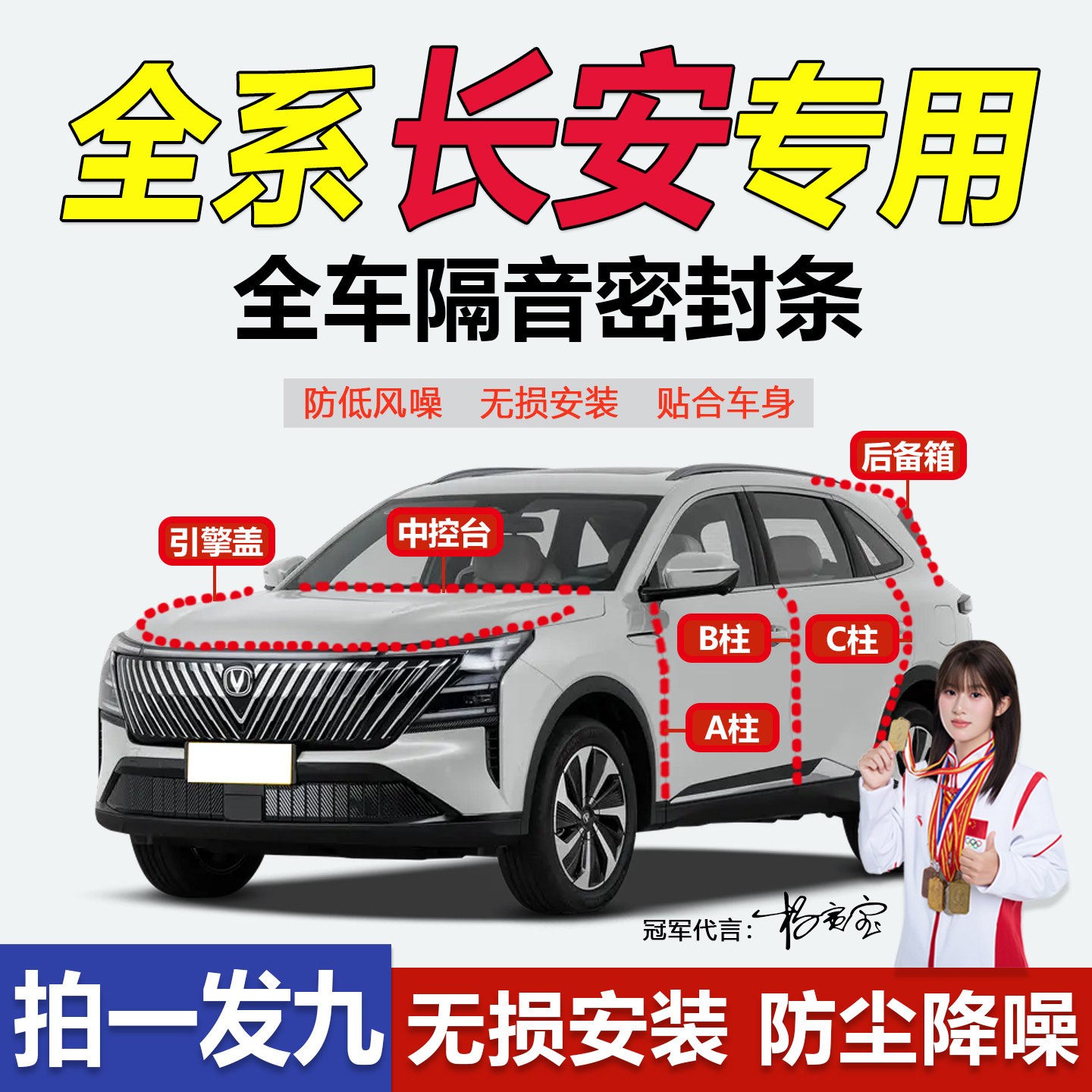 真正全系长安车门专用隔音密封条