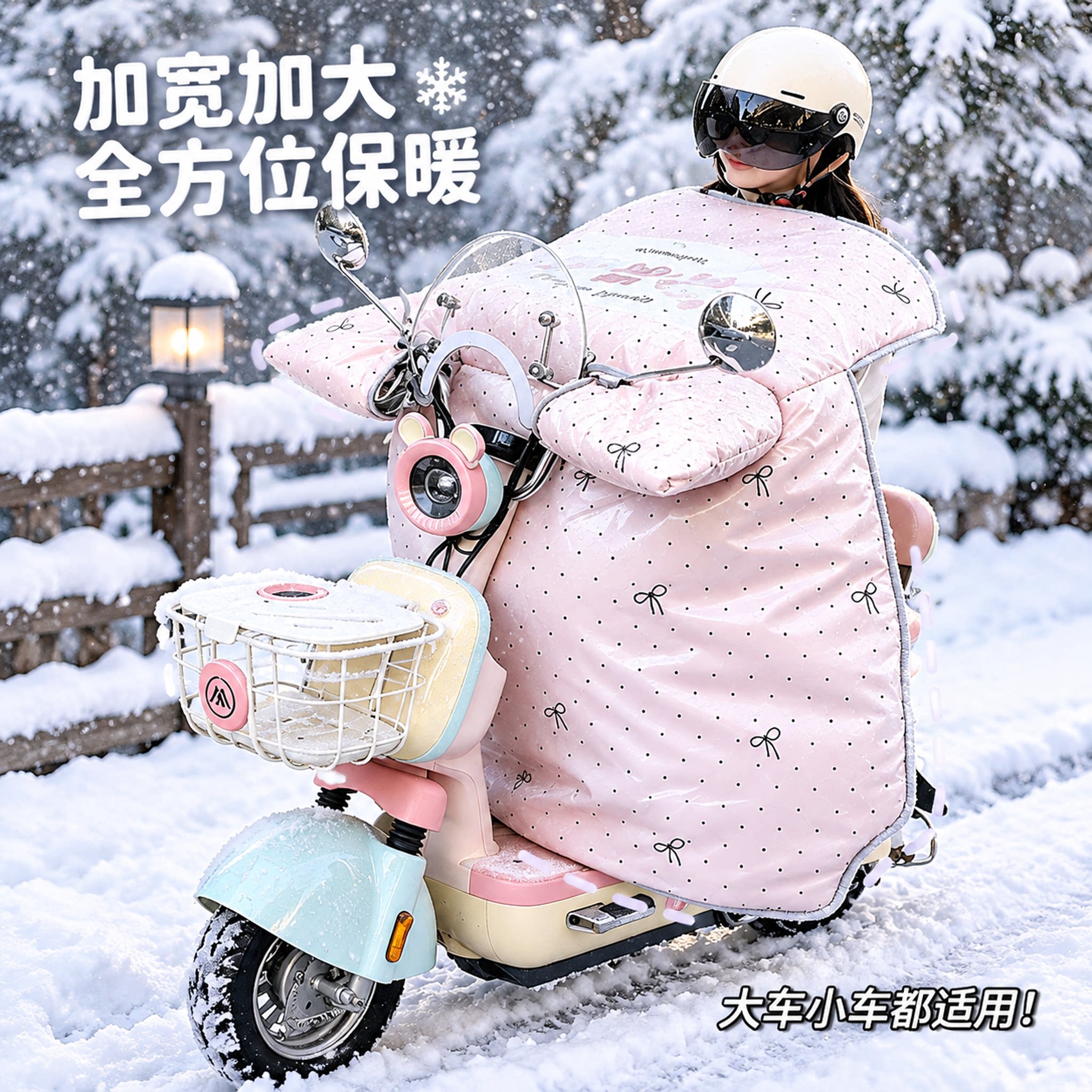 电动车挡风被2026新款冬防水加厚加大全包防寒电瓶车前防风防雨罩