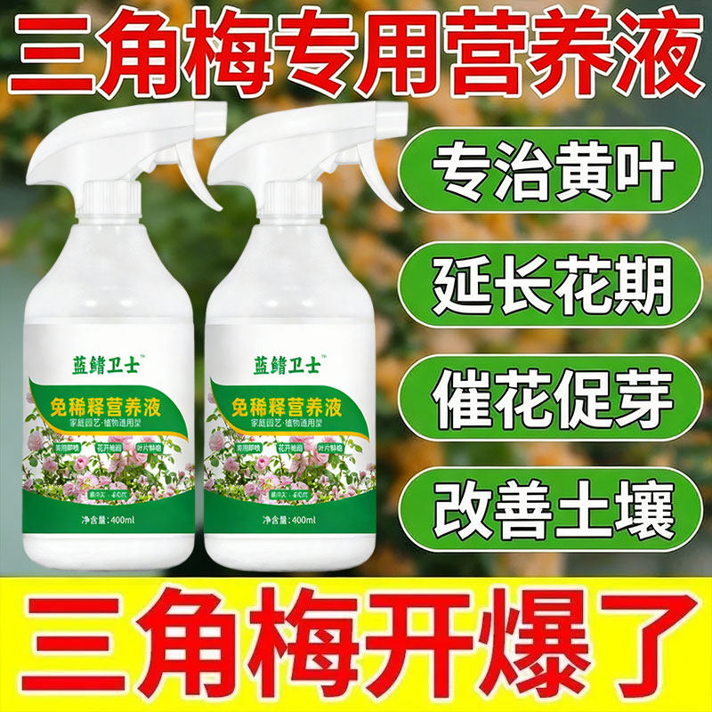三角梅专用营养液免稀释肥料治叶子发黄掉叶开花专用肥促花,鲜花速递/花卉仿真/绿植园艺,家庭园艺肥料,淘宝优惠券,粉丝福利购,淘宝优惠卷