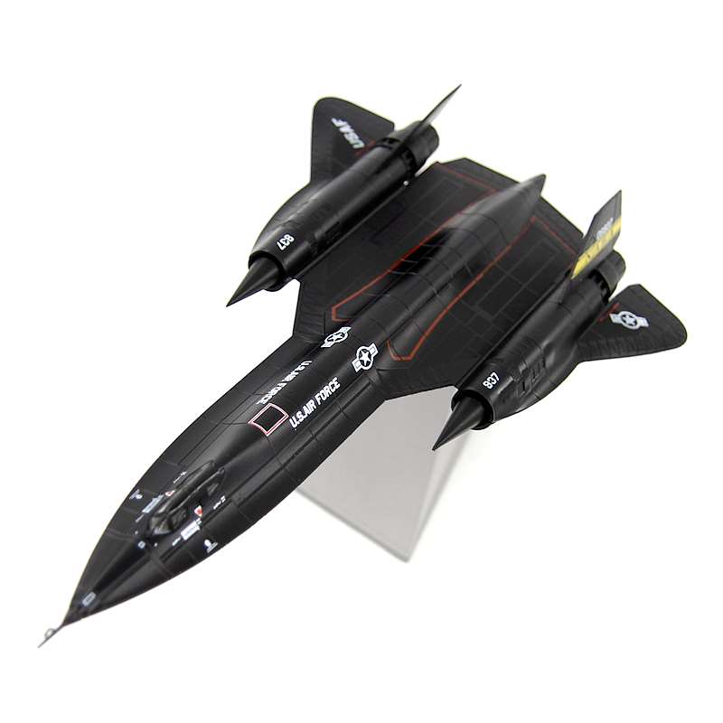 高档1/144美国空军SR-71A黑鸟侦察机NASA博物馆 SR71成品合金飞机