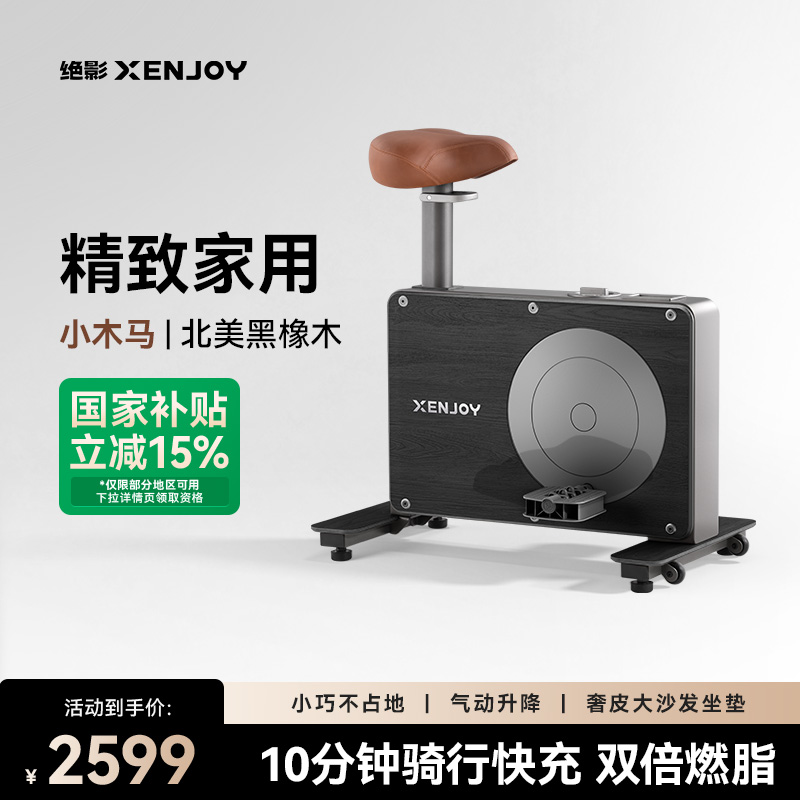 绝影小木马动感单车家用款室内小型静音运动减肥专用健身房器材