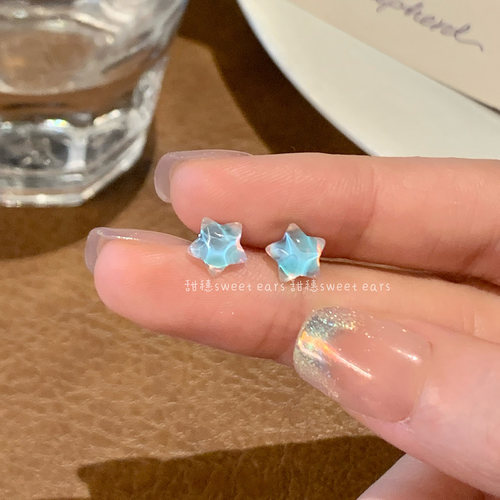 炫彩星星耳骨钉医用耳钉