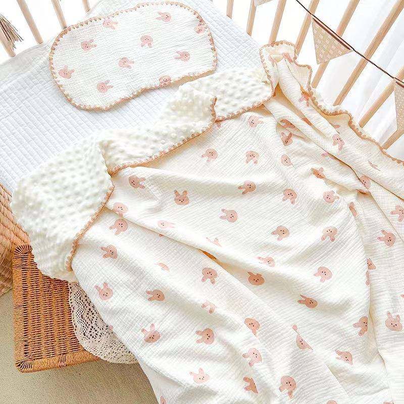 豆豆毯纯棉100*100绉布豆豆安抚被子盖毯新生儿抱被四季午休空调,婴童用品,毯子,淘宝优惠券,粉丝福利购,淘宝优惠卷