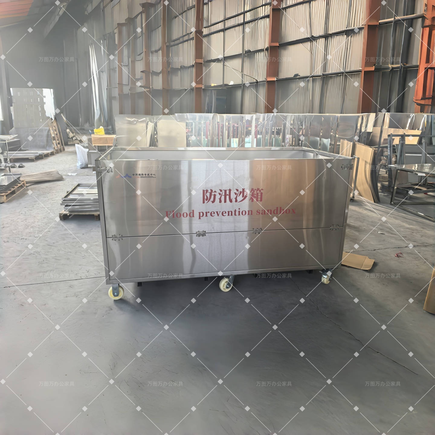 不锈钢防汛沙箱消防沙袋专用箱