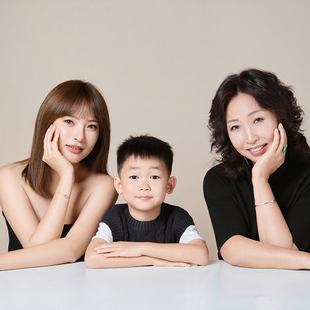 影楼工作室简约亲子样片样版样照S783