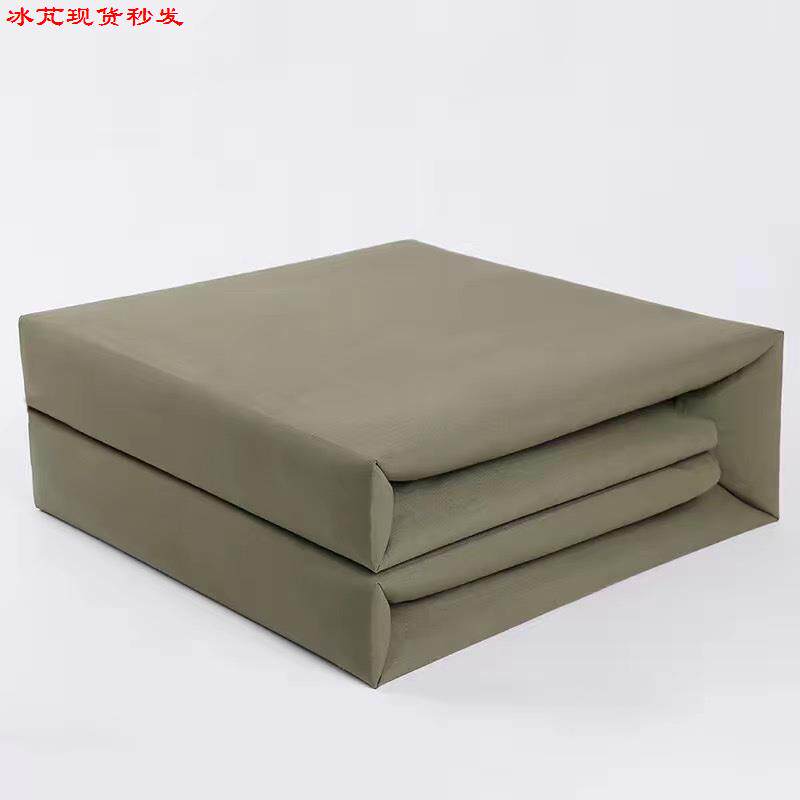 模型被军绿色手工内务被子豆腐块可盖定型被标兵帆布叠被神器现货