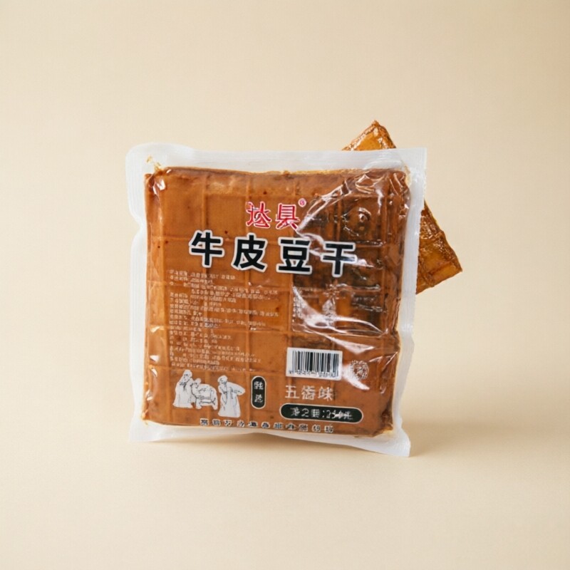 四川特产牛皮豆干卤香薄豆腐皮川味 烧烤火锅袋装 麻辣酥脆超入味