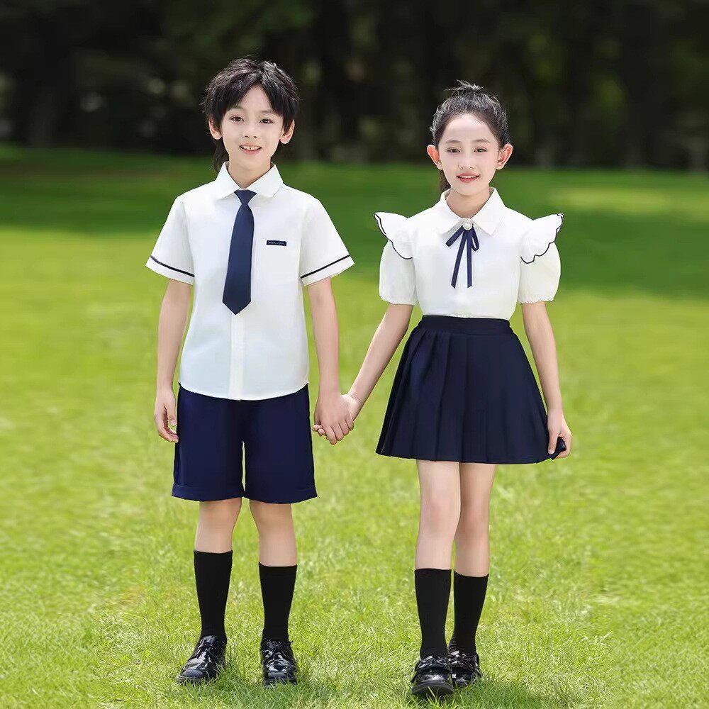 六一儿童表演服夏季班服小学生校服套装学院风幼儿园园服毕业服装