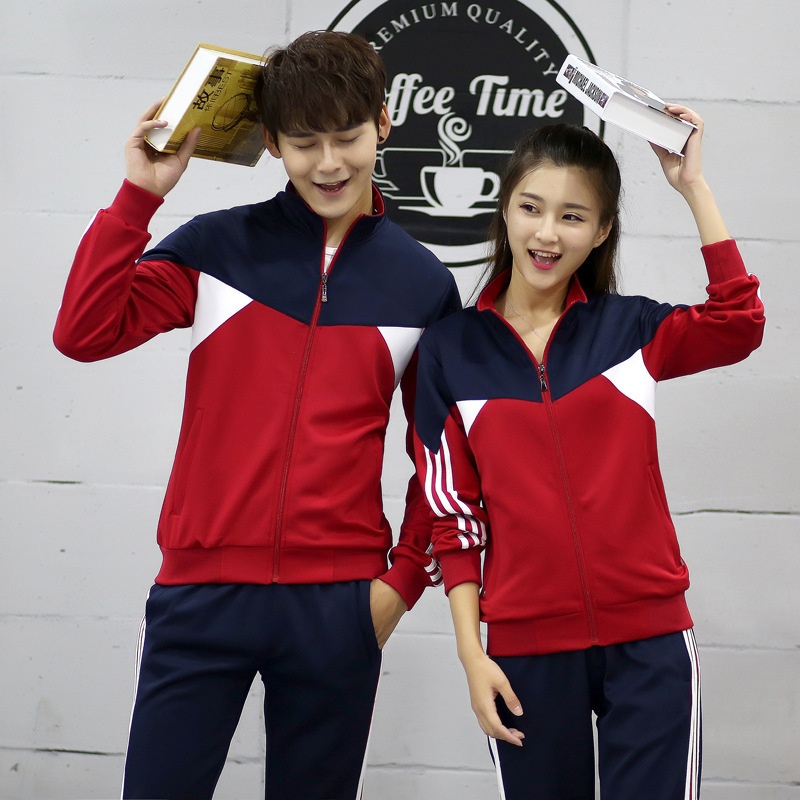 厂家直销秋季校服休闲套装初中大学生校服班服幼儿园教师园服团购