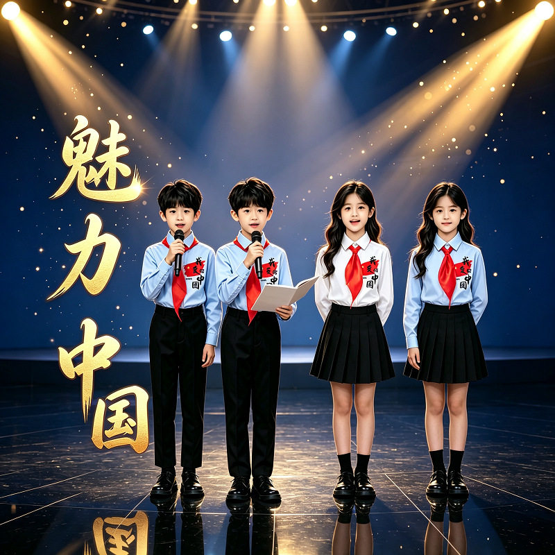 国庆儿童合唱服中小学生诗歌朗诵演出服幼儿园男女童舞蹈礼服表演
