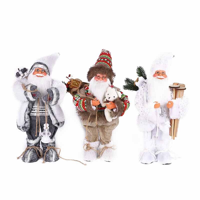 电动圣诞老人玩偶节日装饰现货批发装饰品圣诞老人小公仔摆件