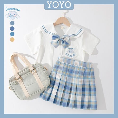 女童jk套装制服夏季儿童学院风裙百褶裙学生校园服班服六一表演服