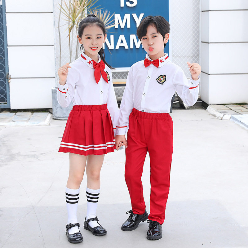 六一儿童演出服幼儿园园服夏中小学生大合唱校服班服朗诵表演服装
