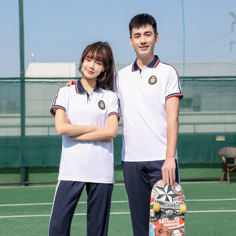 中学生校服夏季套装初中生运动学院班服职高中专职业技术学校校服