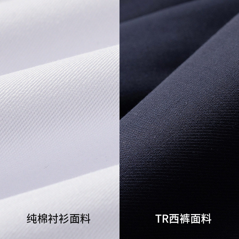 儿童礼服男童夏季短袖白衬衫黑裤子套装花童学生表演服钢琴演出服