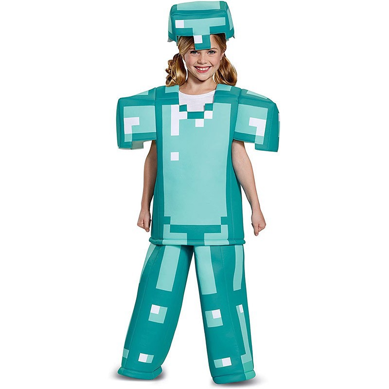 万圣儿童演出服我的世界MC派对角色扮演cos服舞台表演服minecraft