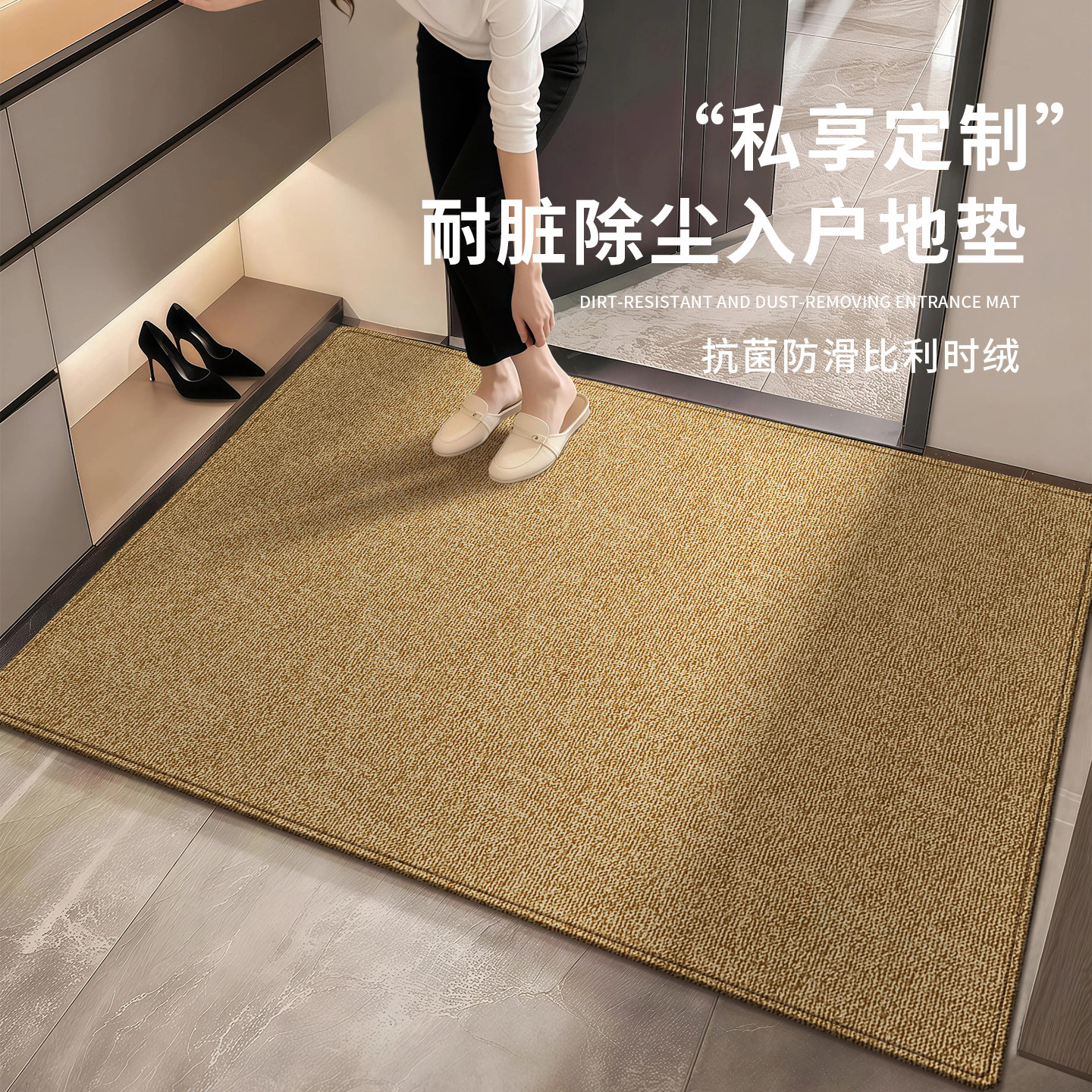 诗缇入户门玄关耐脏好打理地垫图片