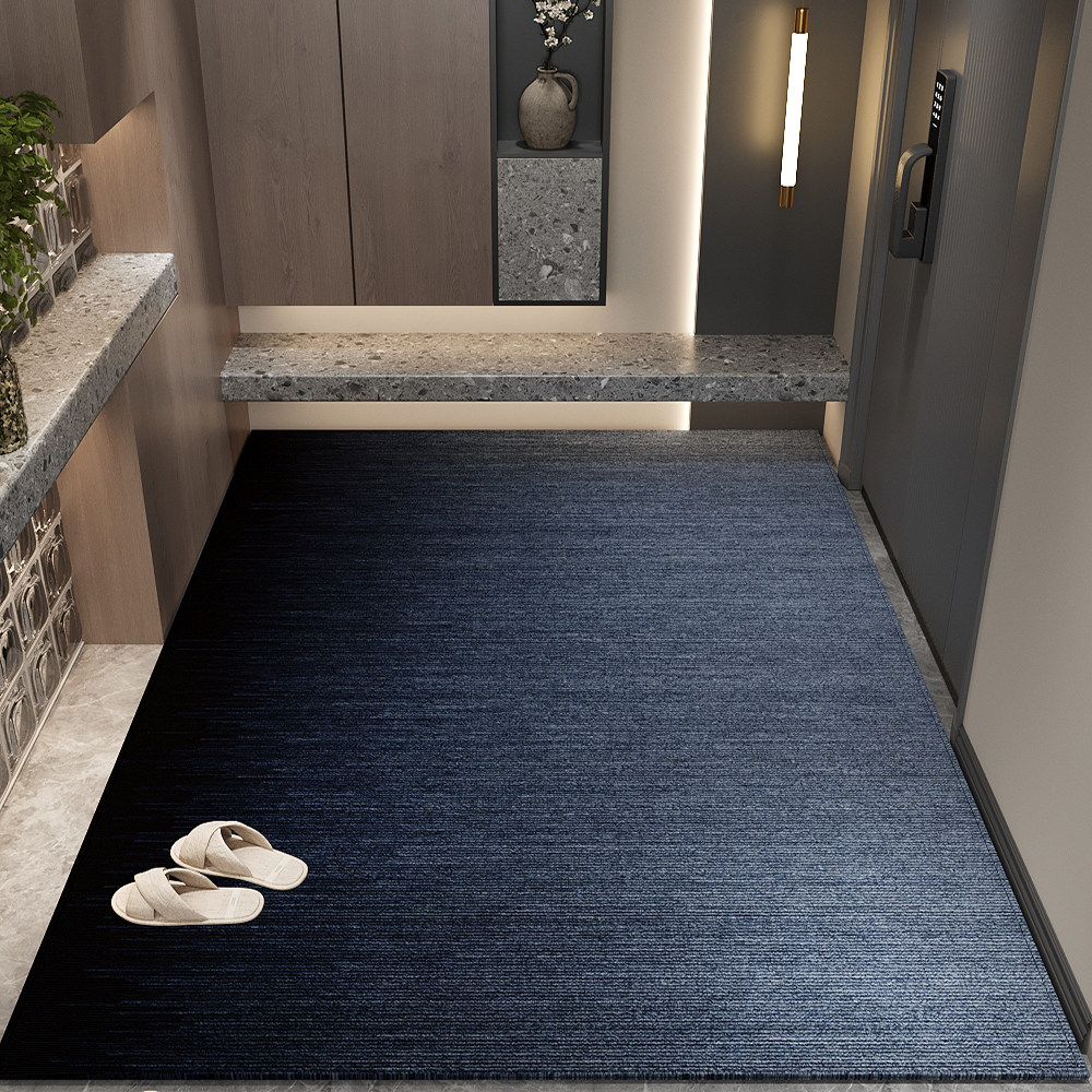 入户门地垫进门地毯家用轻奢高级门口玄关蓝色脚垫防滑耐脏可裁剪,居家布艺,入户地垫,淘宝优惠券,粉丝福利购,淘宝优惠卷
