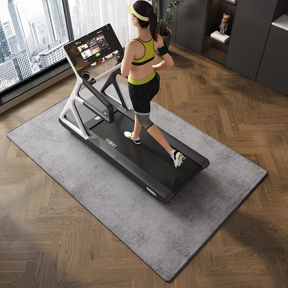 健身车专用地毯地垫跑步机垫子防滑垫静音减震隔音健身毯可定制