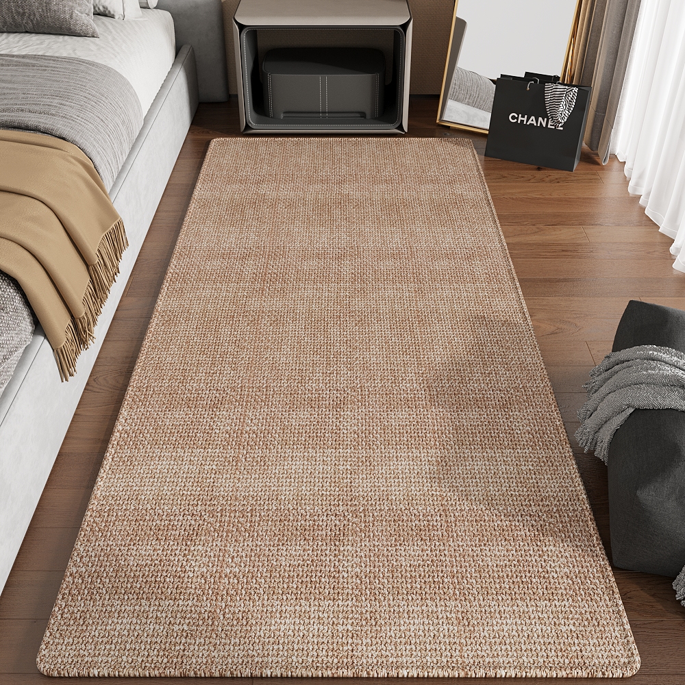 轻奢房间床边毯房间主卧地毯长条地垫子仿剑麻客厅茶几毯免洗脚垫