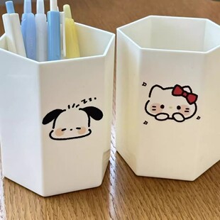 ins新款小帕kt猫卡通桌面学生笔筒大容量收纳盒学生宿舍多功能
