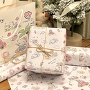 纸礼品盒高级感手账diy装 ins风卡通可爱少女心生日礼物包装 饰材料