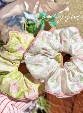 活动礼品新款高级蕾丝边发圈复古感大号大肠圈秋冬扎发女发绳发饰