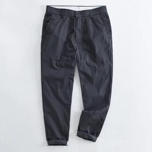 惊鸿一瞥~终难忘~休闲裤春秋韩版潮流修身九分裤男松紧腰小脚裤子