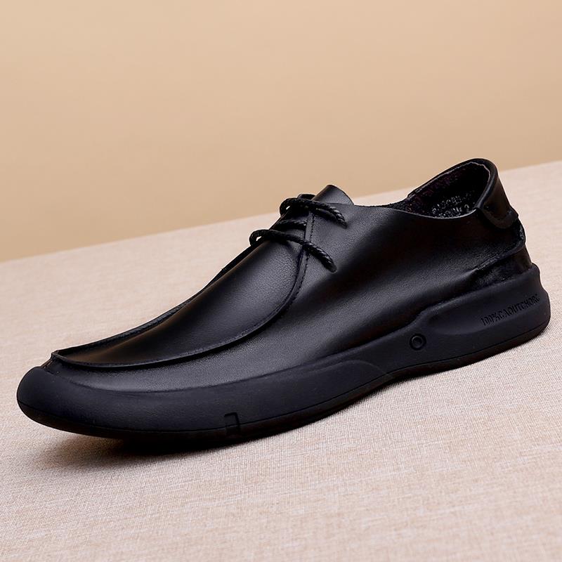 夏季男士真皮时尚头层牛皮男鞋大头鞋软底软皮舒适商务休闲皮鞋子