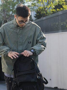 【美式复古】Ander Jurnal早春秋猎装立领工装夹克男士冲锋衣外套