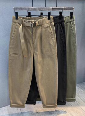 Home Daily~重磅直筒休闲裤男士春秋2025新款覆古宽松工装长裤男