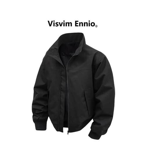 Visvim Ennio2025美式覆古夹克男士机车高领外套日系秋季防风港风