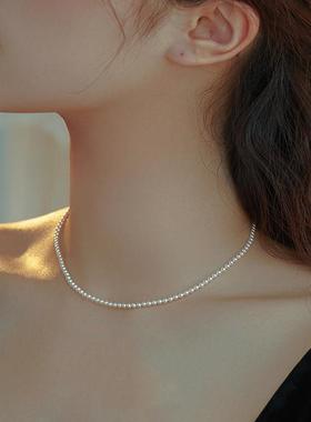 chomelkinsey2mm迷你珍珠项炼 炼 女淡水极细小珍珠精致百搭2025