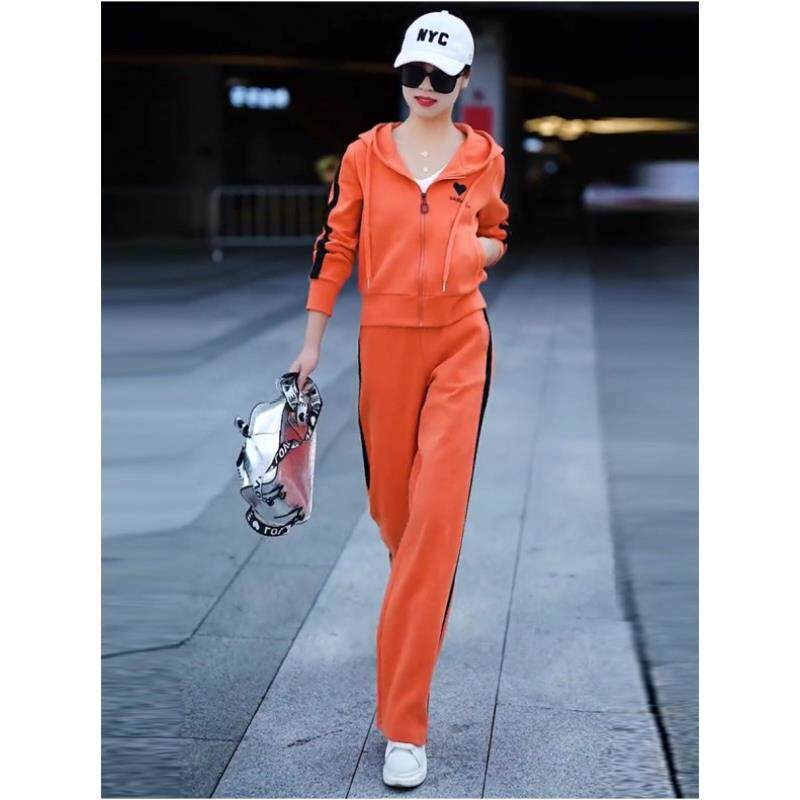 卫衣卫裤休闲运动套装女2025春秋新款小个子时尚减龄广场舞两件套