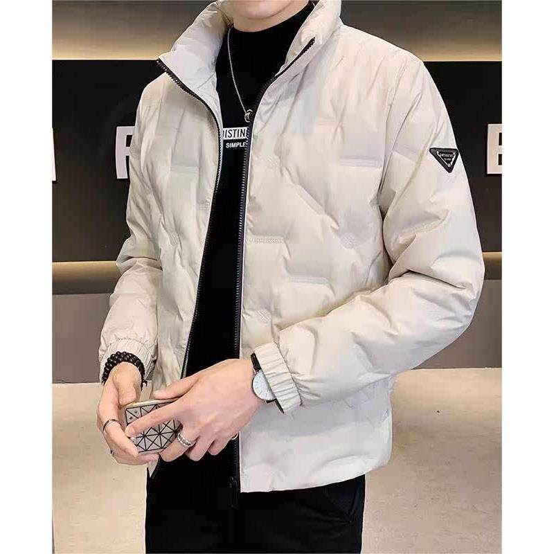 PALM CITY男士羽绒服冬季2025新款白鸭绒轻薄外套立领短款夹克