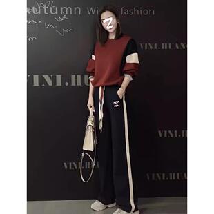 欧洲站运动套装女春秋季2025新款时尚韩版冬季休闲 小个子洋派大