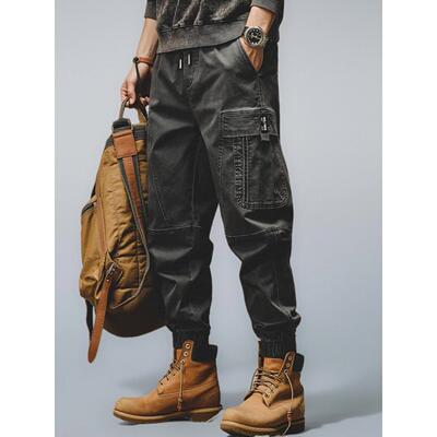 【工装潮品】it neith BIAS美式覆古休闲裤男宽松直筒潮牌工装裤