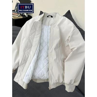 美式短款飞行夹克棉服男士2025年新款春秋冬季加厚棒球服外套男款