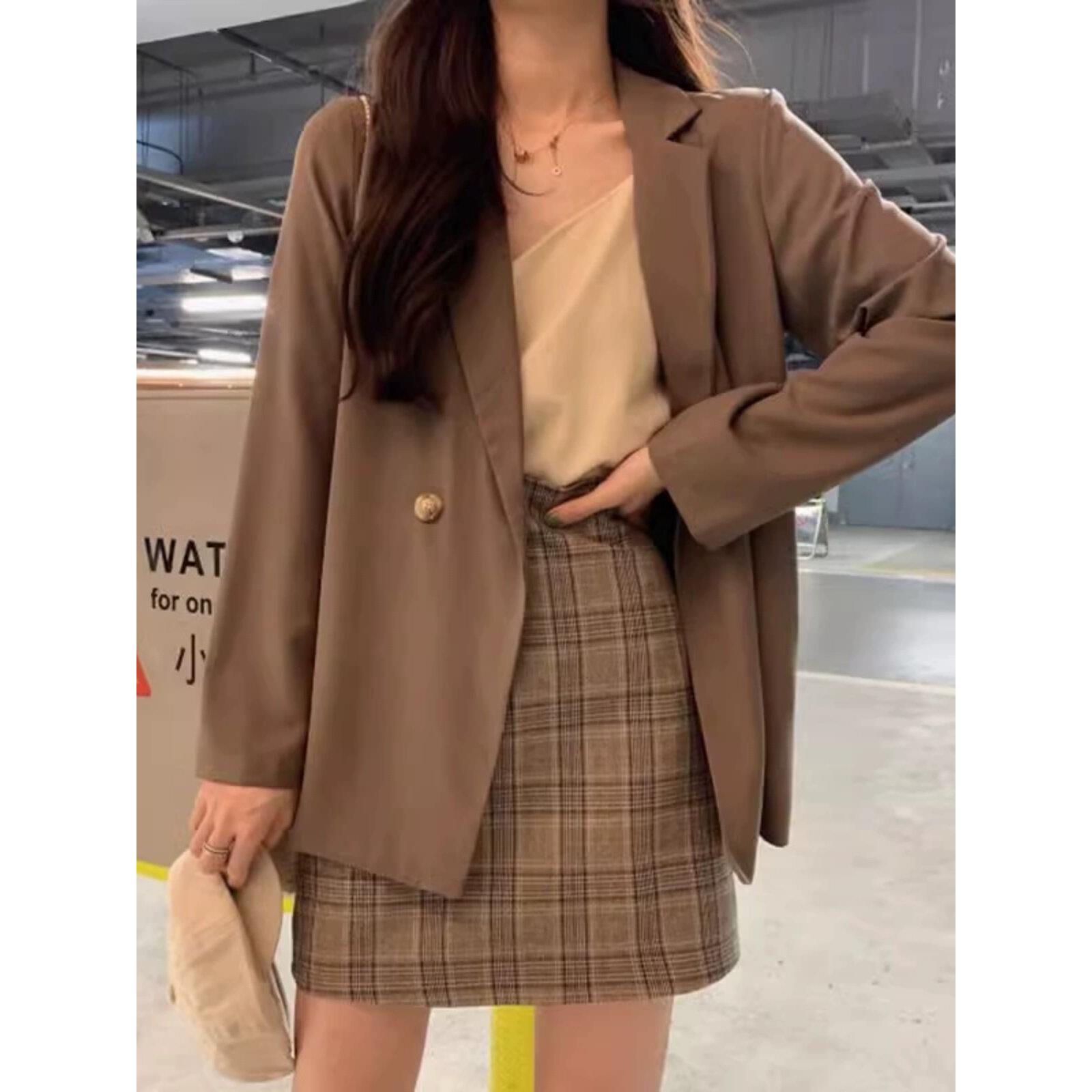西装外套女秋季2025新款短款小个子韩版网红高级感休闲小西服上衣