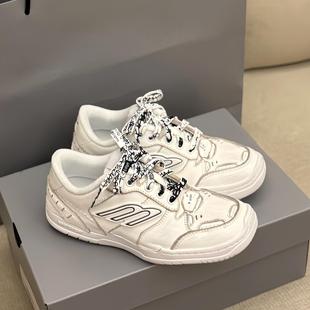 意大利利基男鞋2025春季和秋季新白色透气厚底系带运动和休闲运动