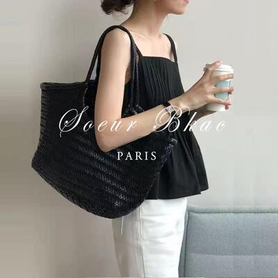 法国SOEUR BKAC法式简约风无袖衬衫女吊带背心方领褶皱娃娃衫宽松