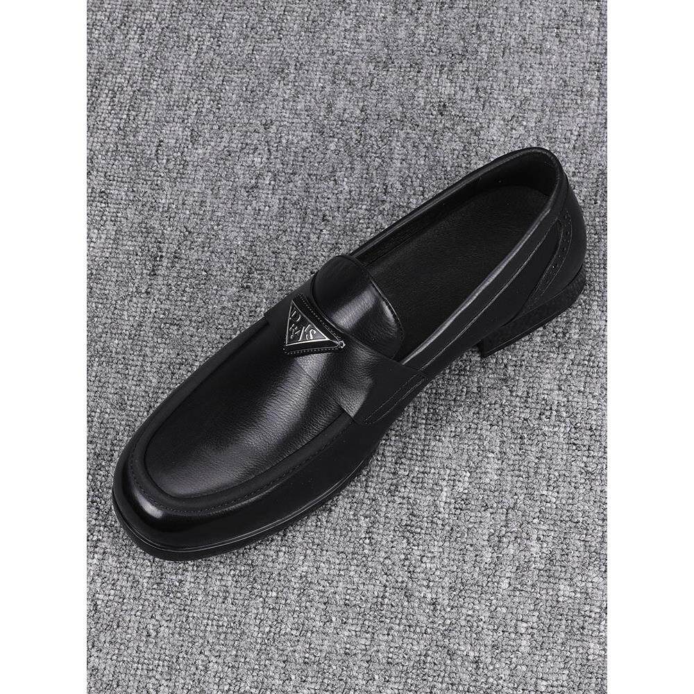 头层牛皮男鞋时尚新款透气纯皮休闲皮鞋男款真皮潮鞋商务轻奢潮流